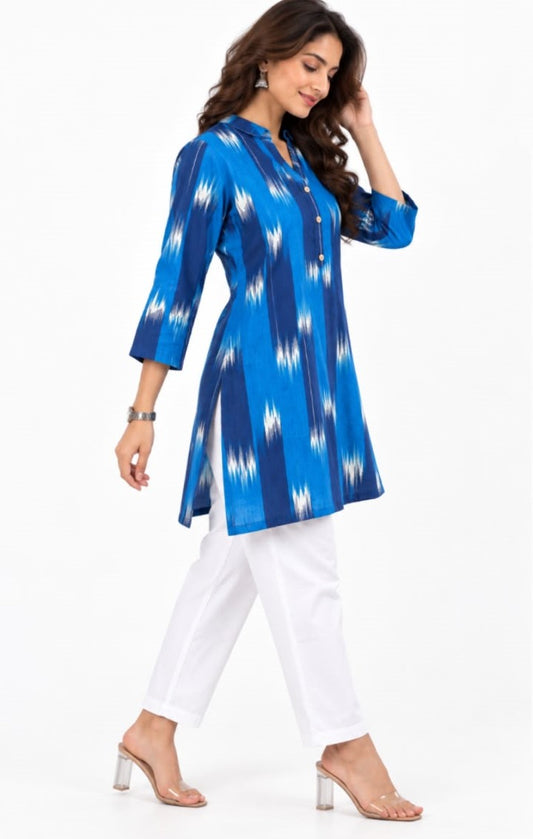 Blue Patola top