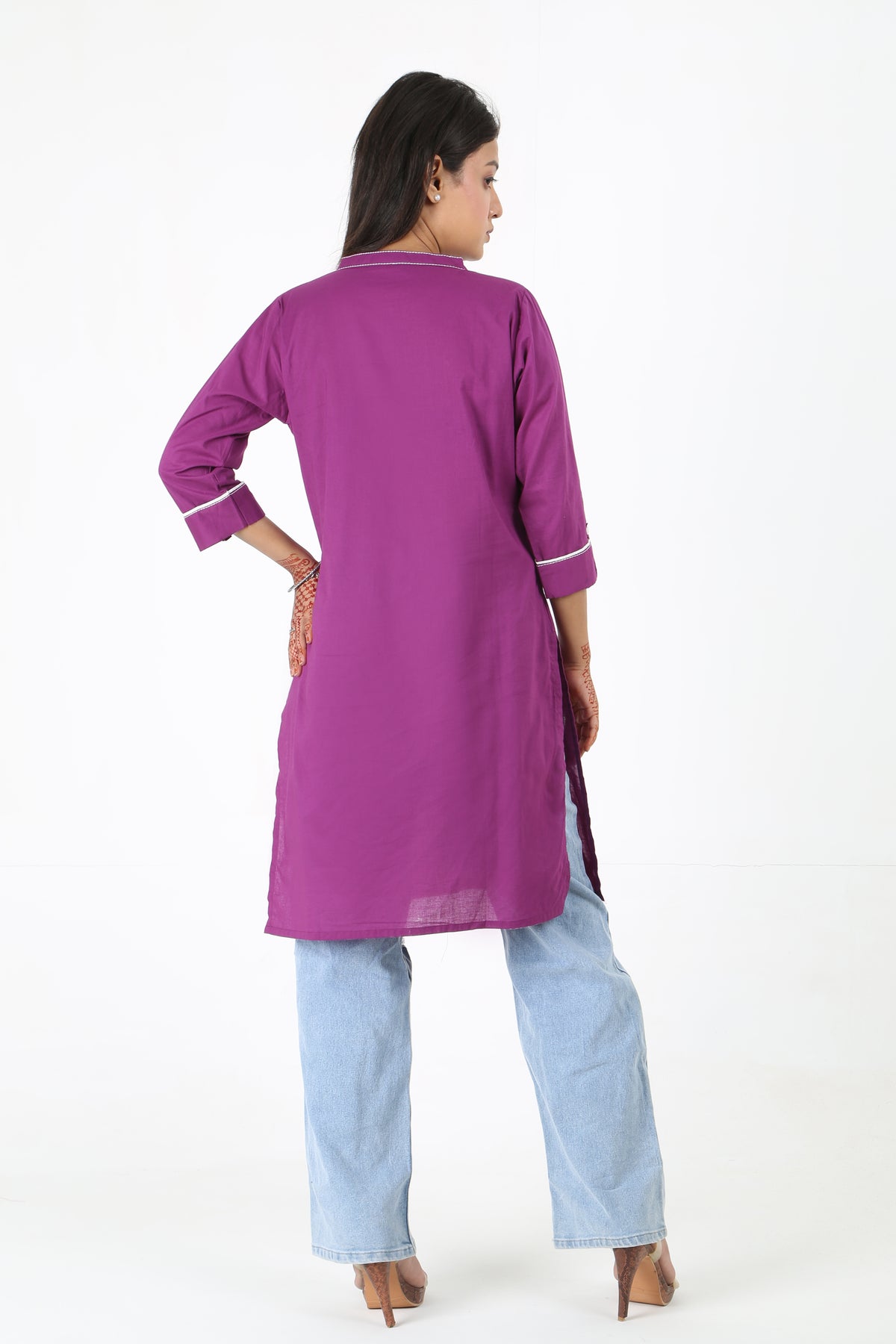Purple Solid Tunic
