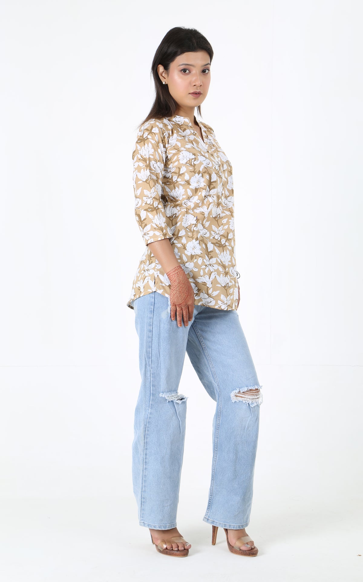Floral Printed Short Kurtis
