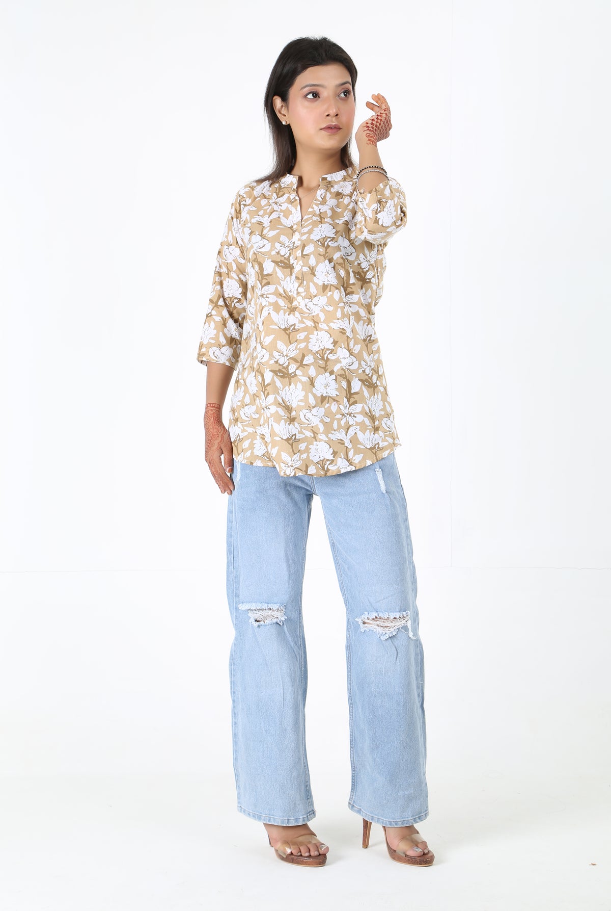 Floral Printed Short Kurtis