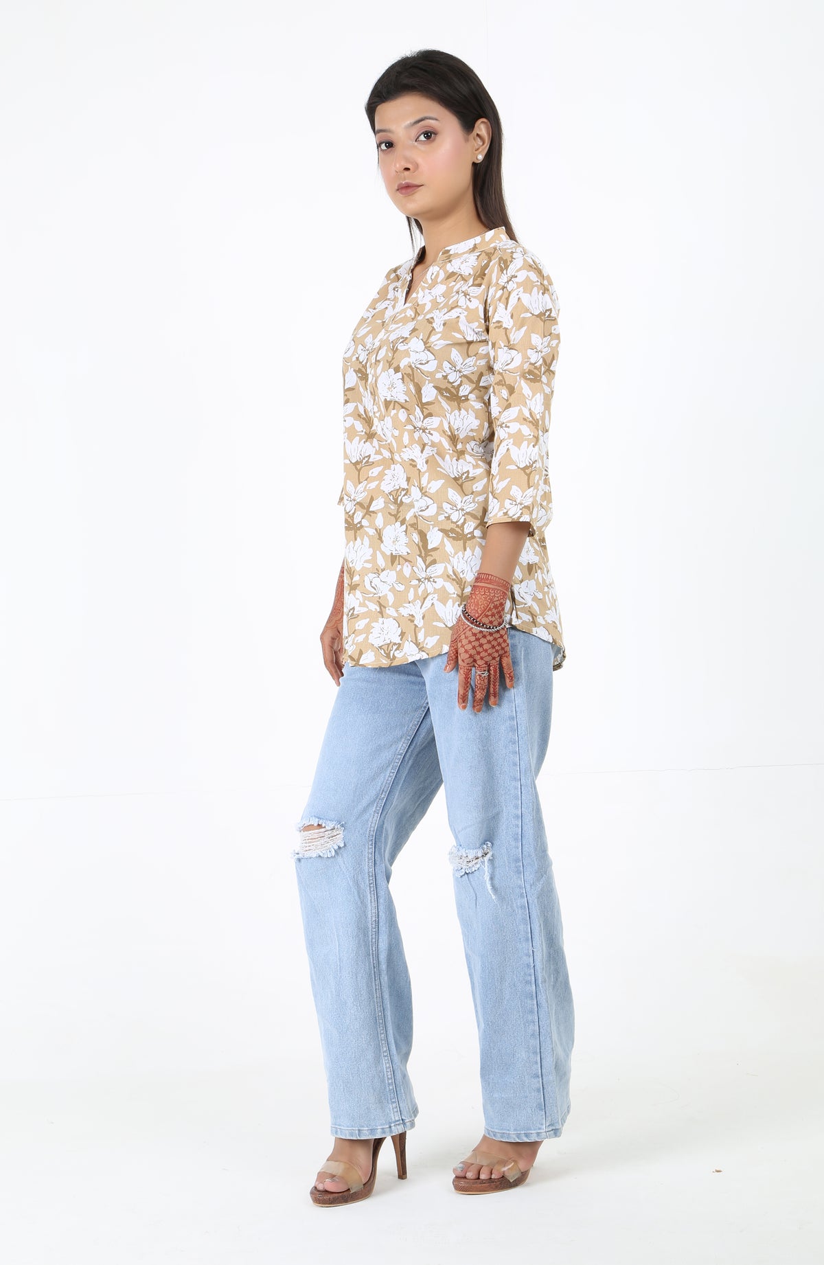 Floral Printed Short Kurtis