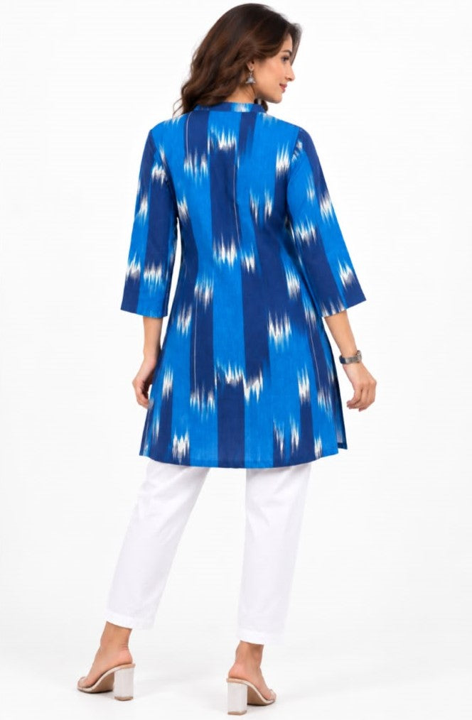Blue Patola top